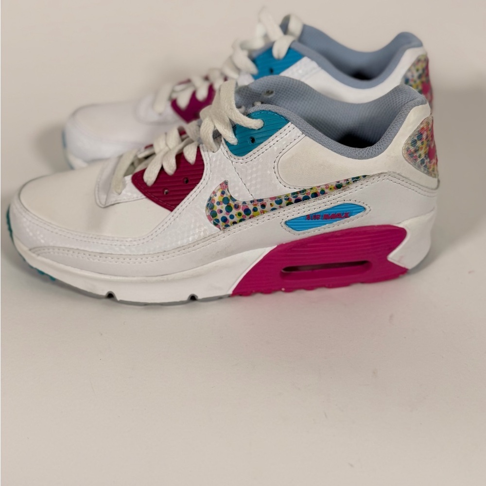 NWOB (Grade School) Nike Air Max 90 'Polka Dots' DV1843-100 - Picture 2 of 7